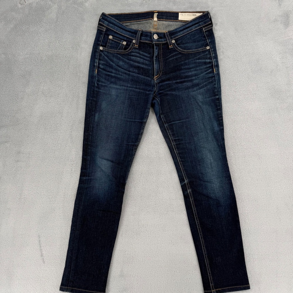 rag & bone Women's Skinny Jeans - Dark Indigo Wash